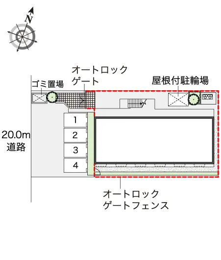 ★手数料０円★桶川市末広　月極駐車場（LP）